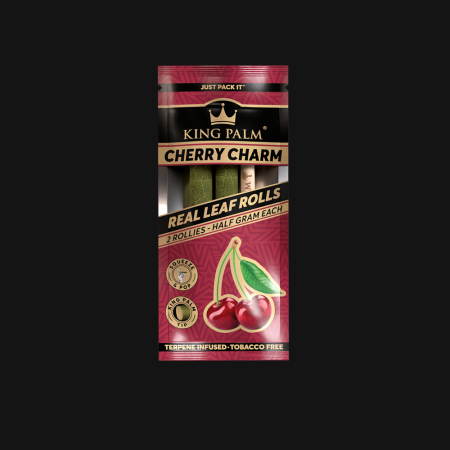 King palm Mini cherry charm x2