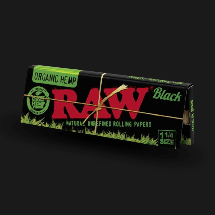 RAW black organic 1 1/4