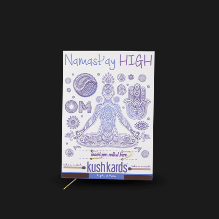 tarjeta 'Namast'ay high'