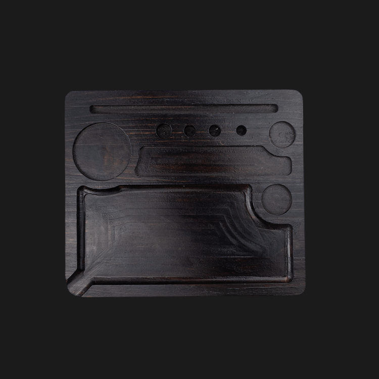 The stoner wood rectangular tray 28cm x 24cm