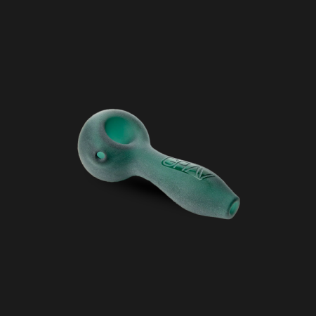 Sandblasted spoon verde lago